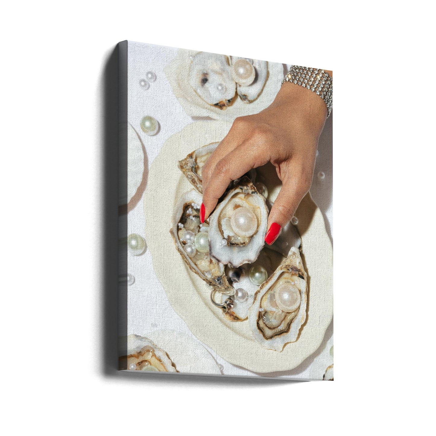 Oysters &amp; Pearls No 02 | Canvas