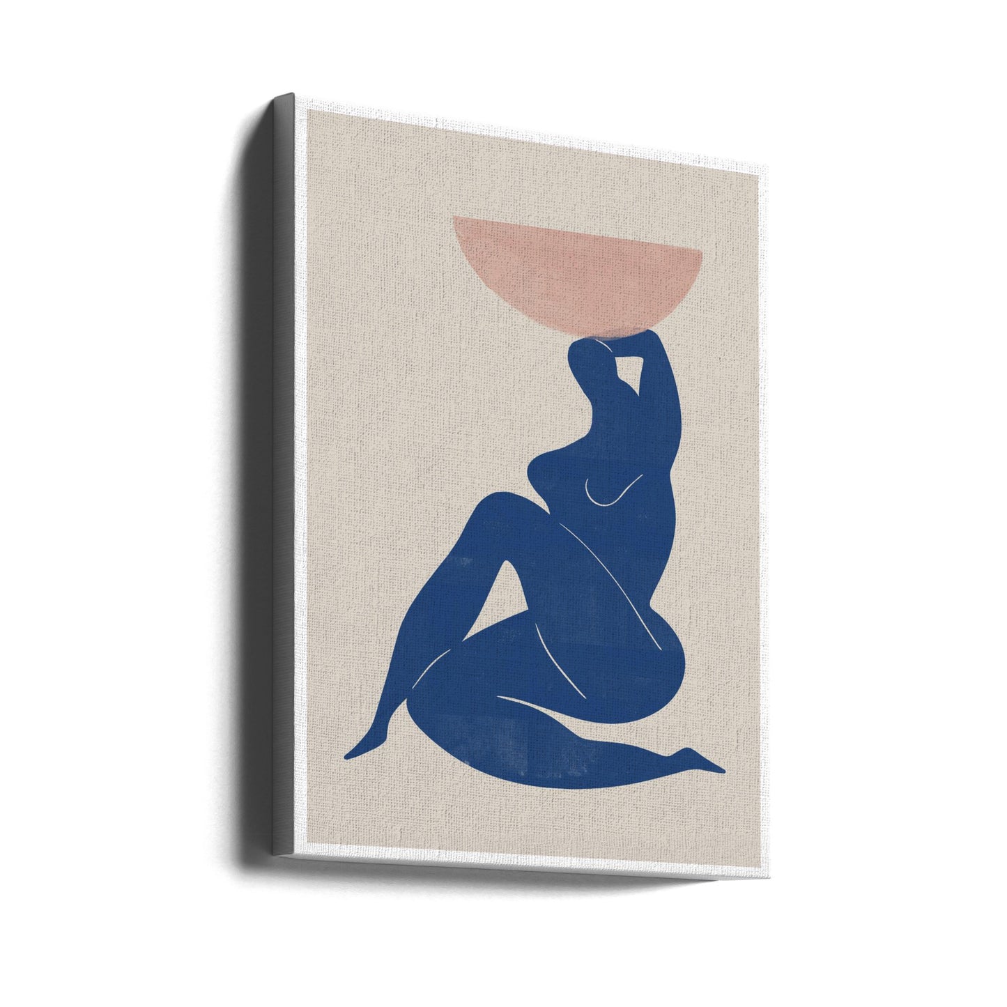 Vase und Frau | Leinwand-Bilder