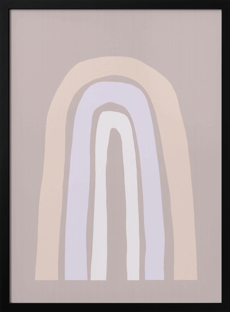 Soft Pastel Tones And Organic Shapes | Poster