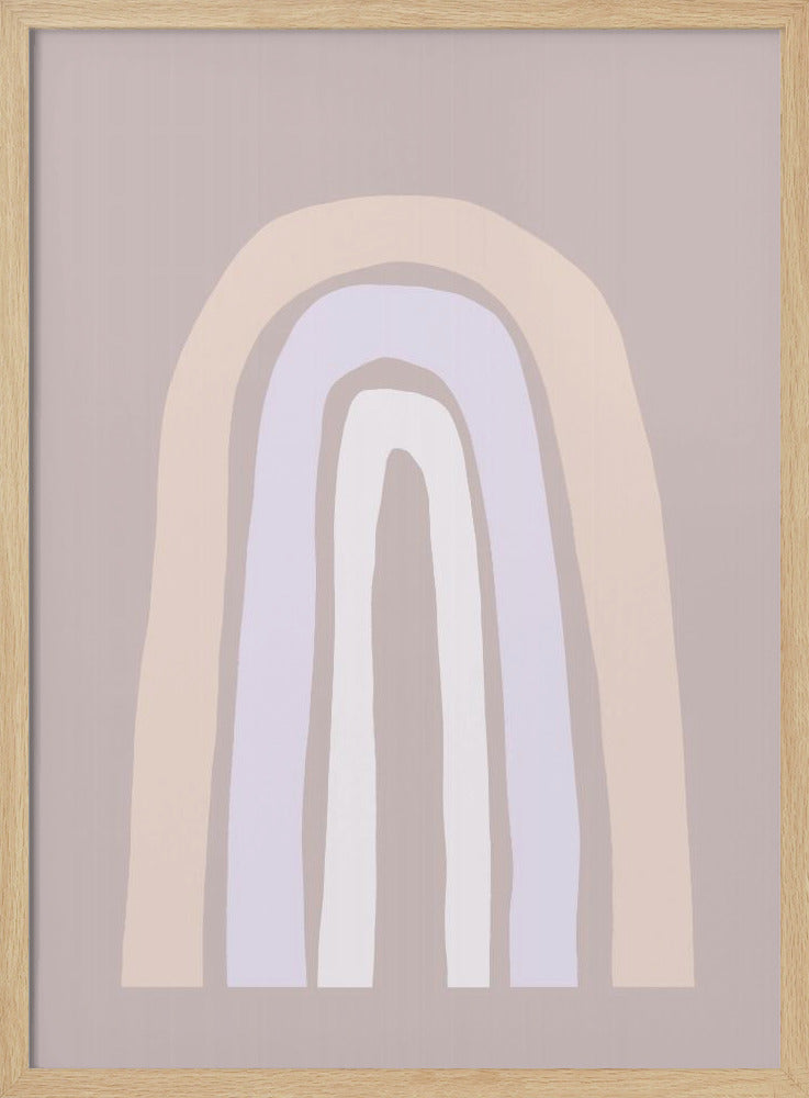 Soft Pastel Tones And Organic Shapes | Poster
