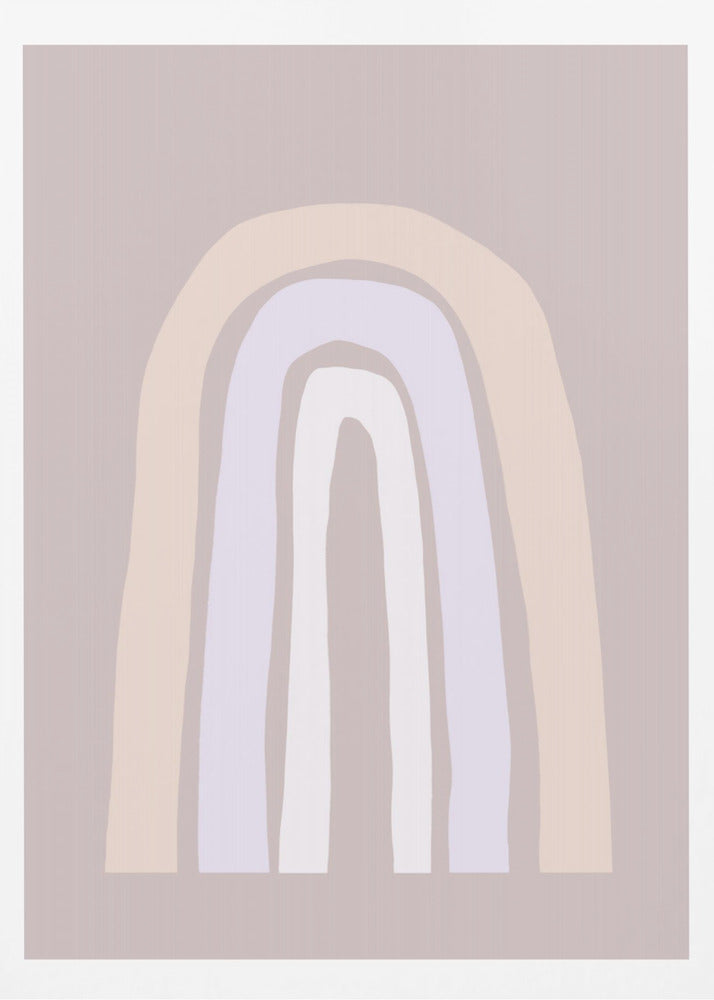 Soft Pastel Tones And Organic Shapes | Poster