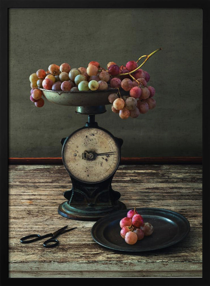 Nature morte aux raisins sur une balance | Posters - Affiche Artistique
