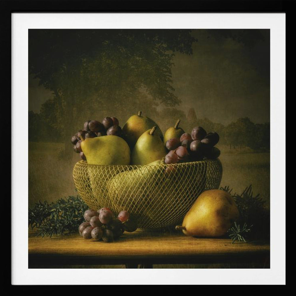 Stillleben Spätsommer Obst | Poster - Kunstdruck