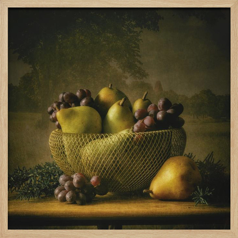 Stillleben Spätsommer Obst | Poster - Kunstdruck