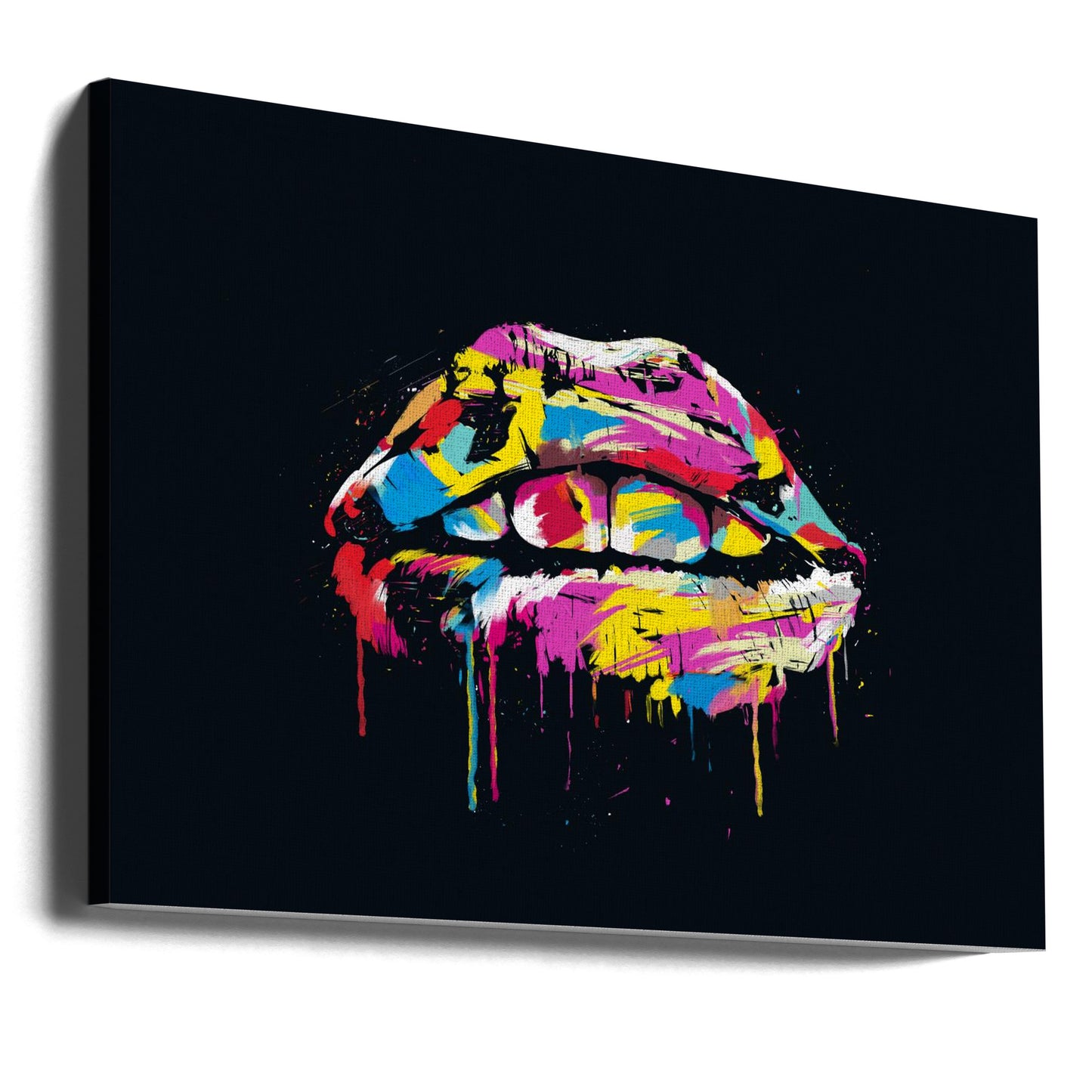 Bunte Lippen | Leinwand-Bilder