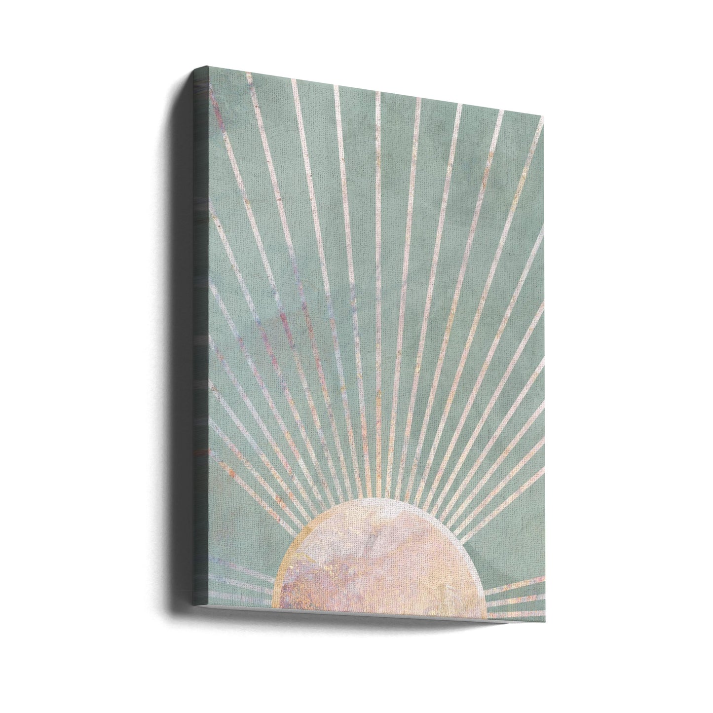 Saliegroene Boho Zon | Canvasprints