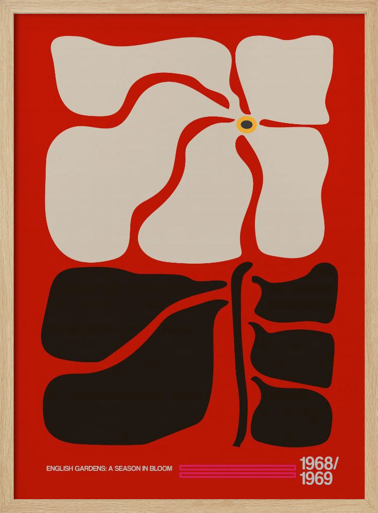 English Gardens Red | Poster