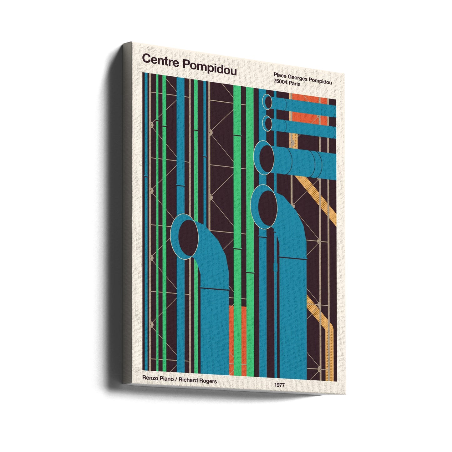 Pompidou | Wydruki na łótnie