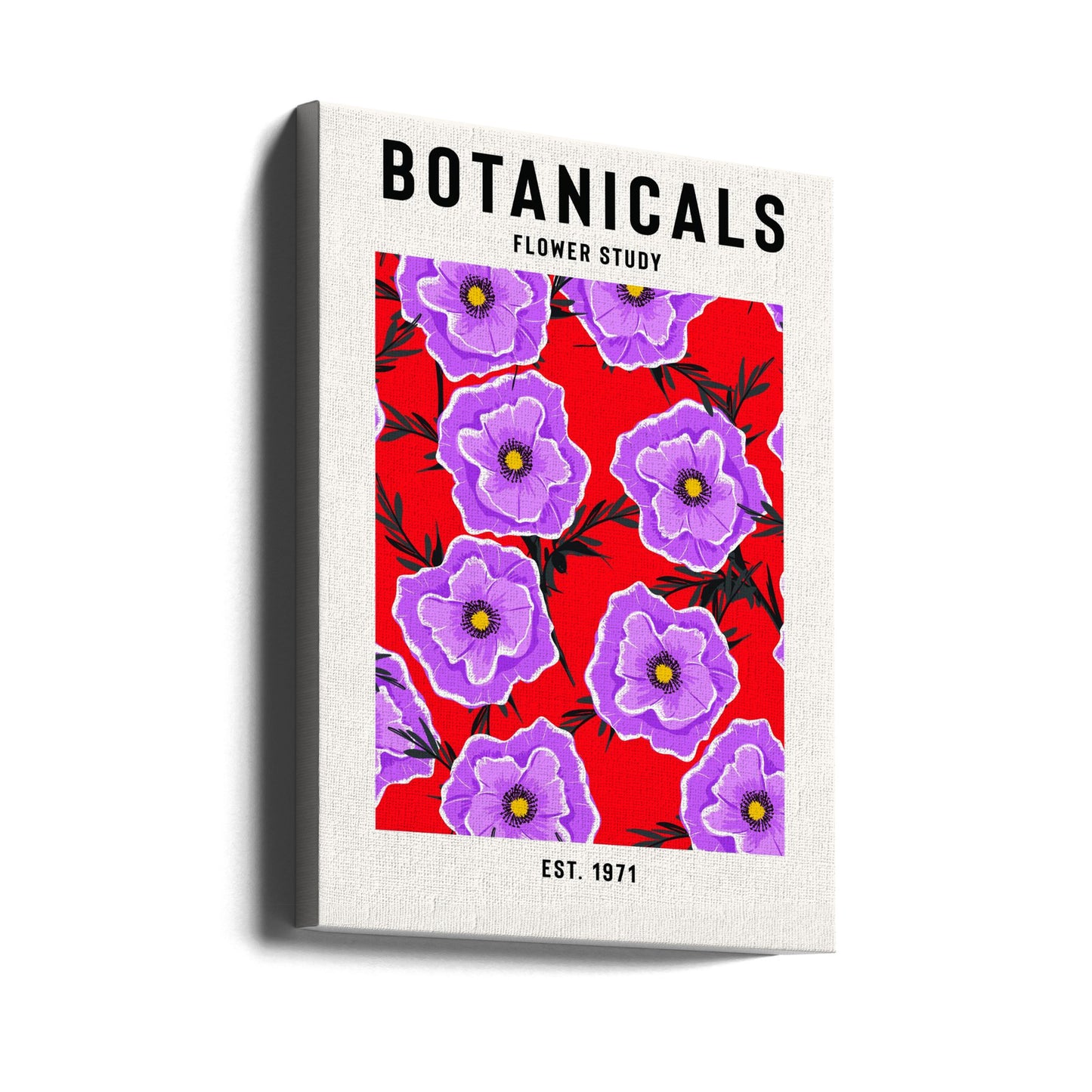 Studie av botaniska blommor | Canvas