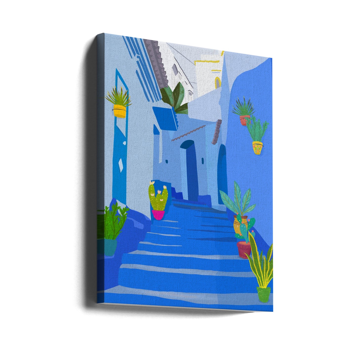 Blaue Stadt | Leinwand-Bilder
