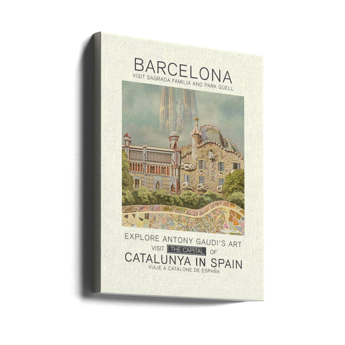 Barcelona-tryck | Canvas