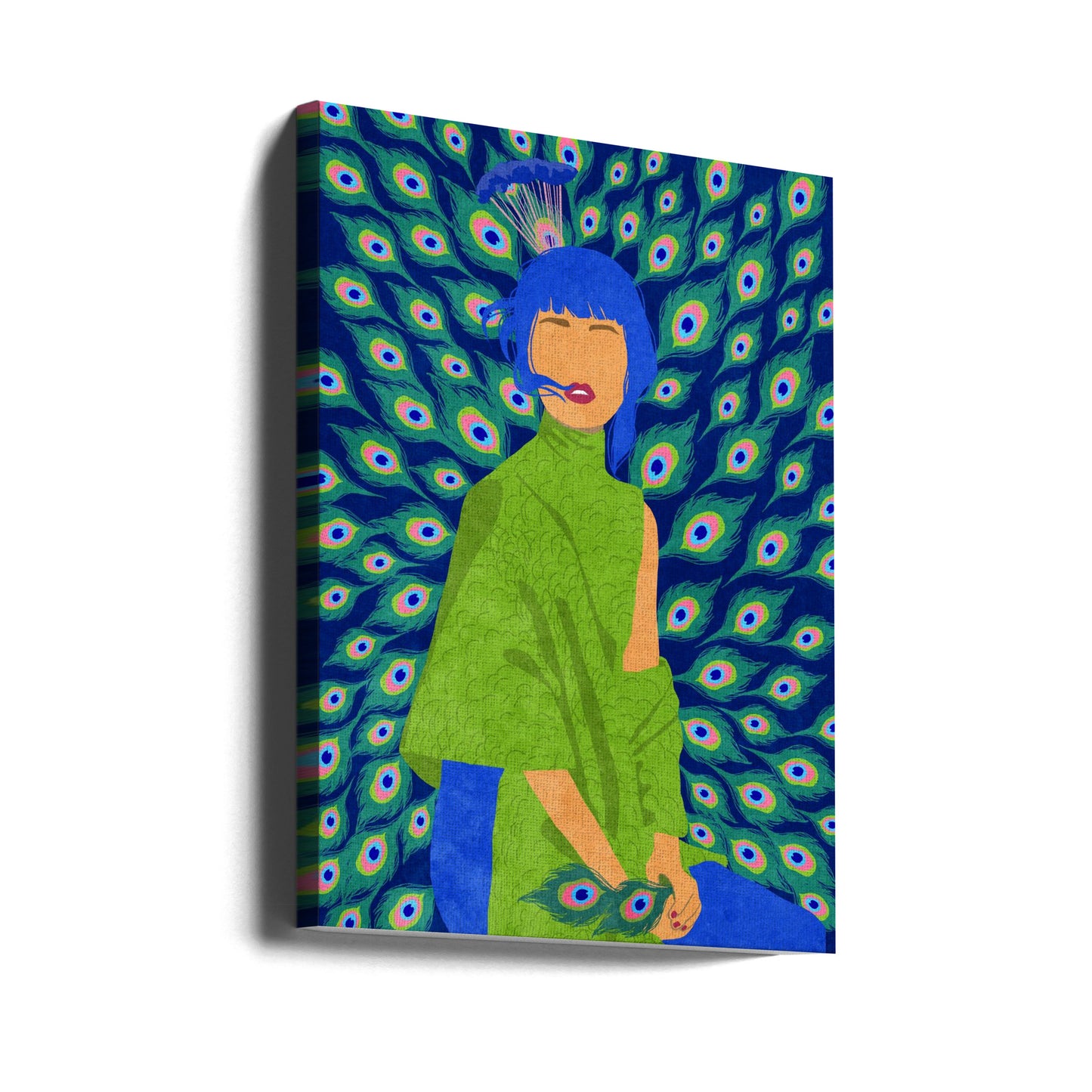 påfågelkvinna | Canvas