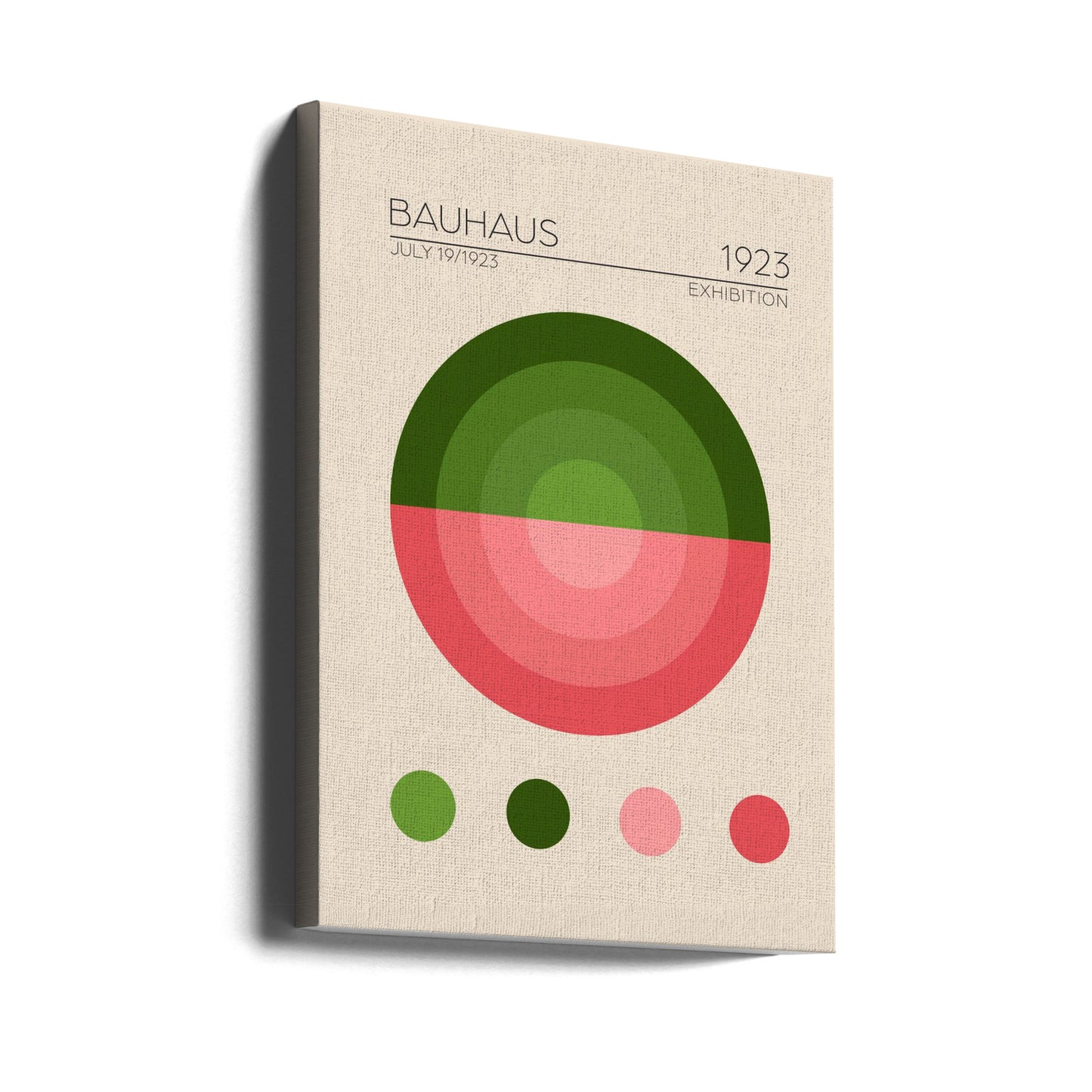 Appartamento verde Bauhaus | Stampe su Tela