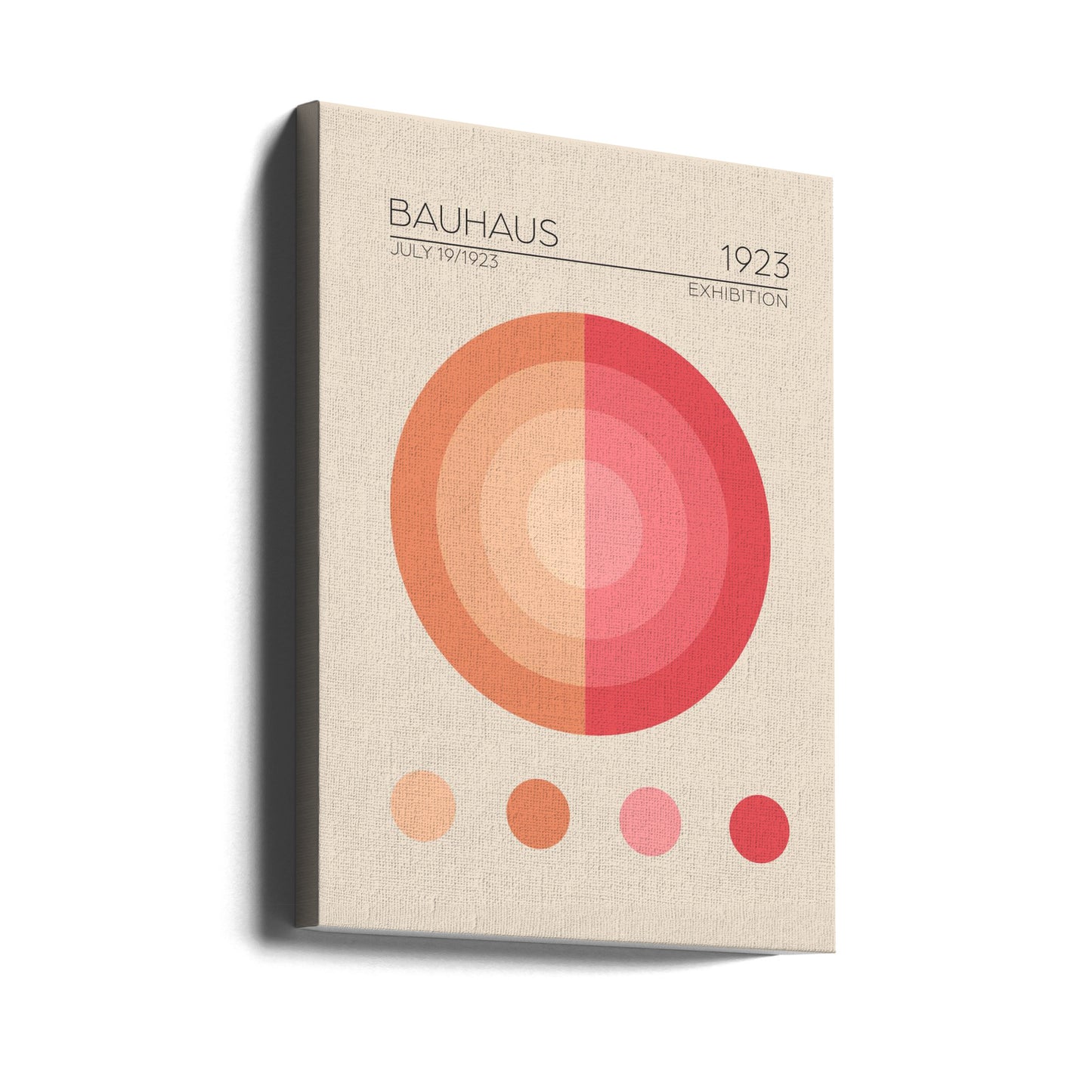 Appartamento rosa Bauhaus | Stampe su Tela
