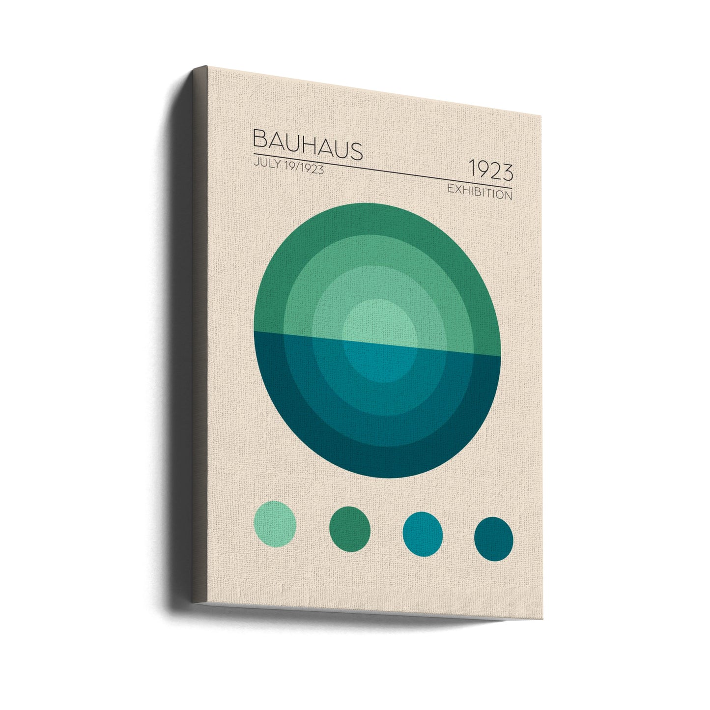 Bauhaus Blå Cirkeln | Canvas