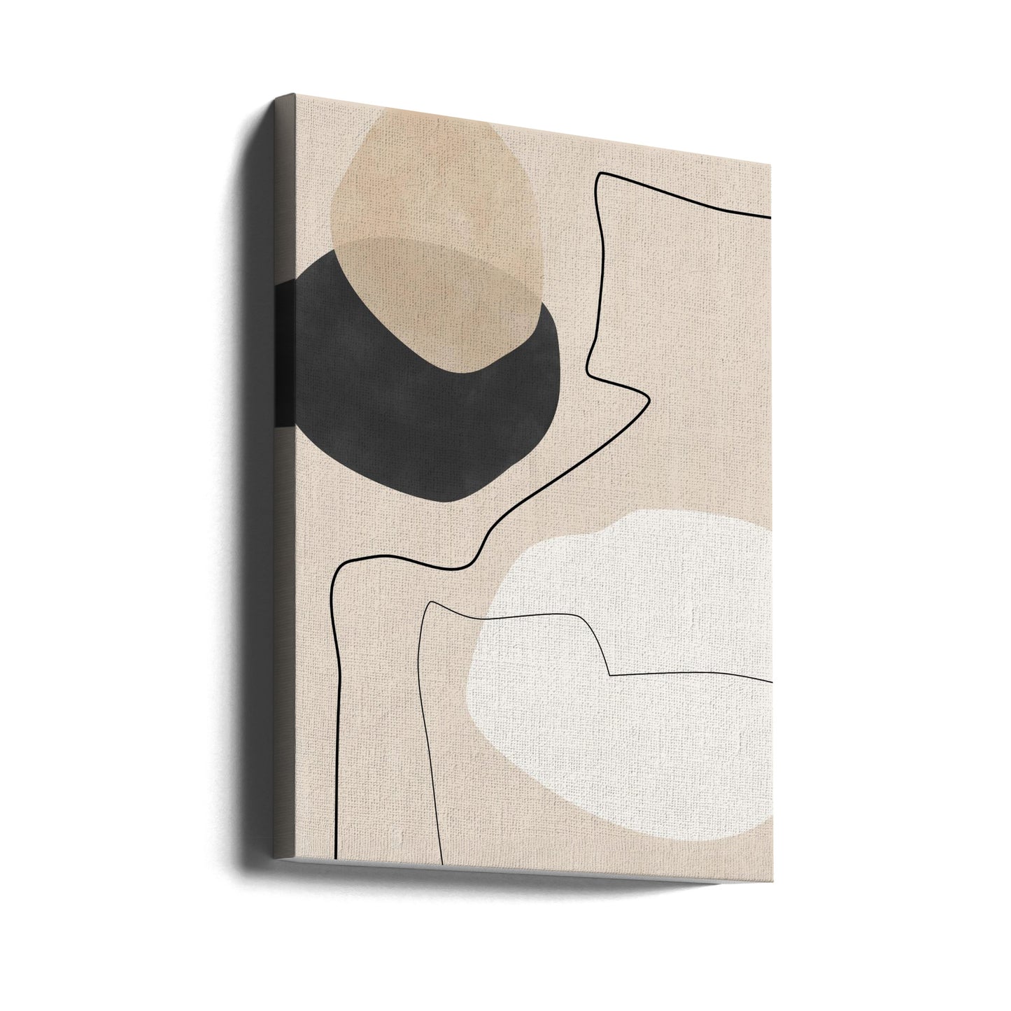 Organic Shapes &amp; Lines Painting | Canvas