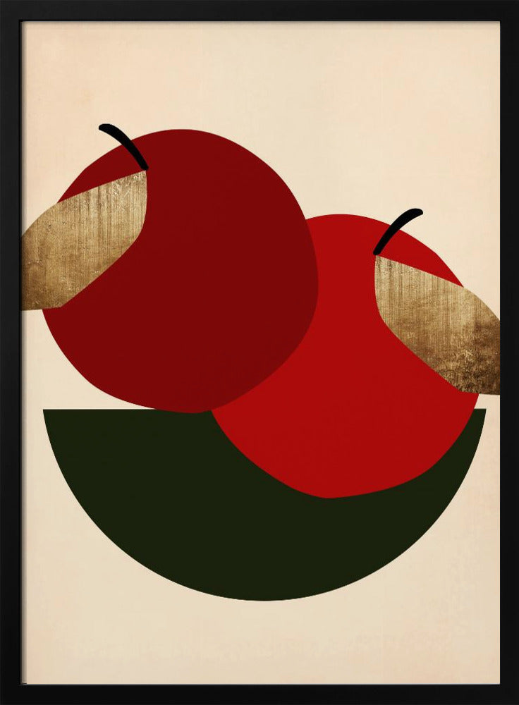 Deux pommes rouges | Posters - Affiche Artistique