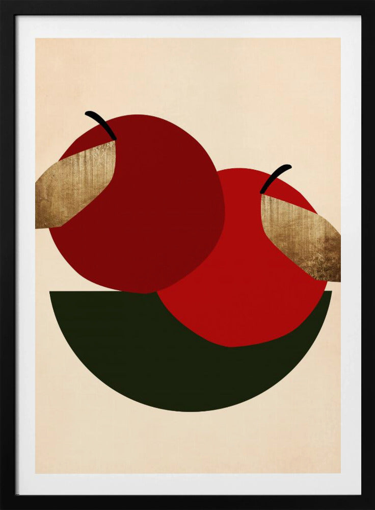Deux pommes rouges | Posters - Affiche Artistique