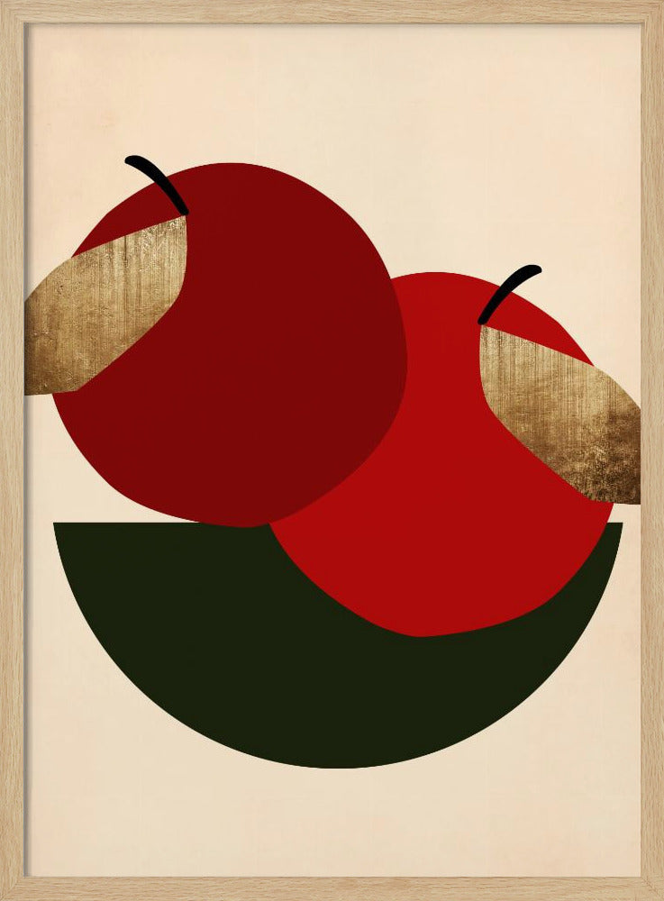 Deux pommes rouges | Posters - Affiche Artistique
