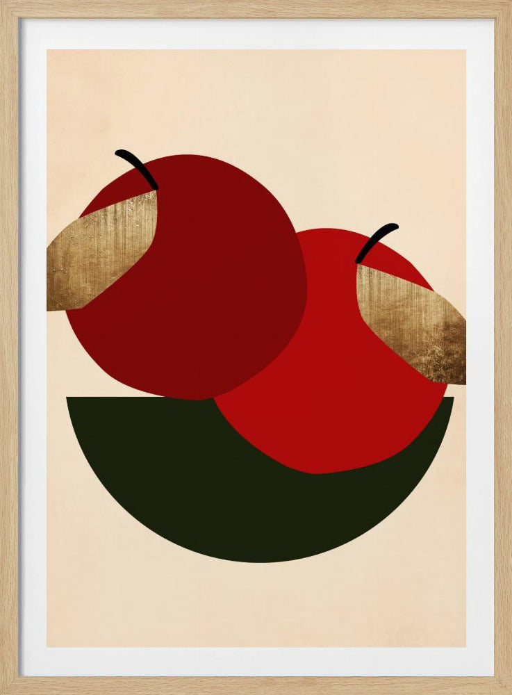 Deux pommes rouges | Posters - Affiche Artistique