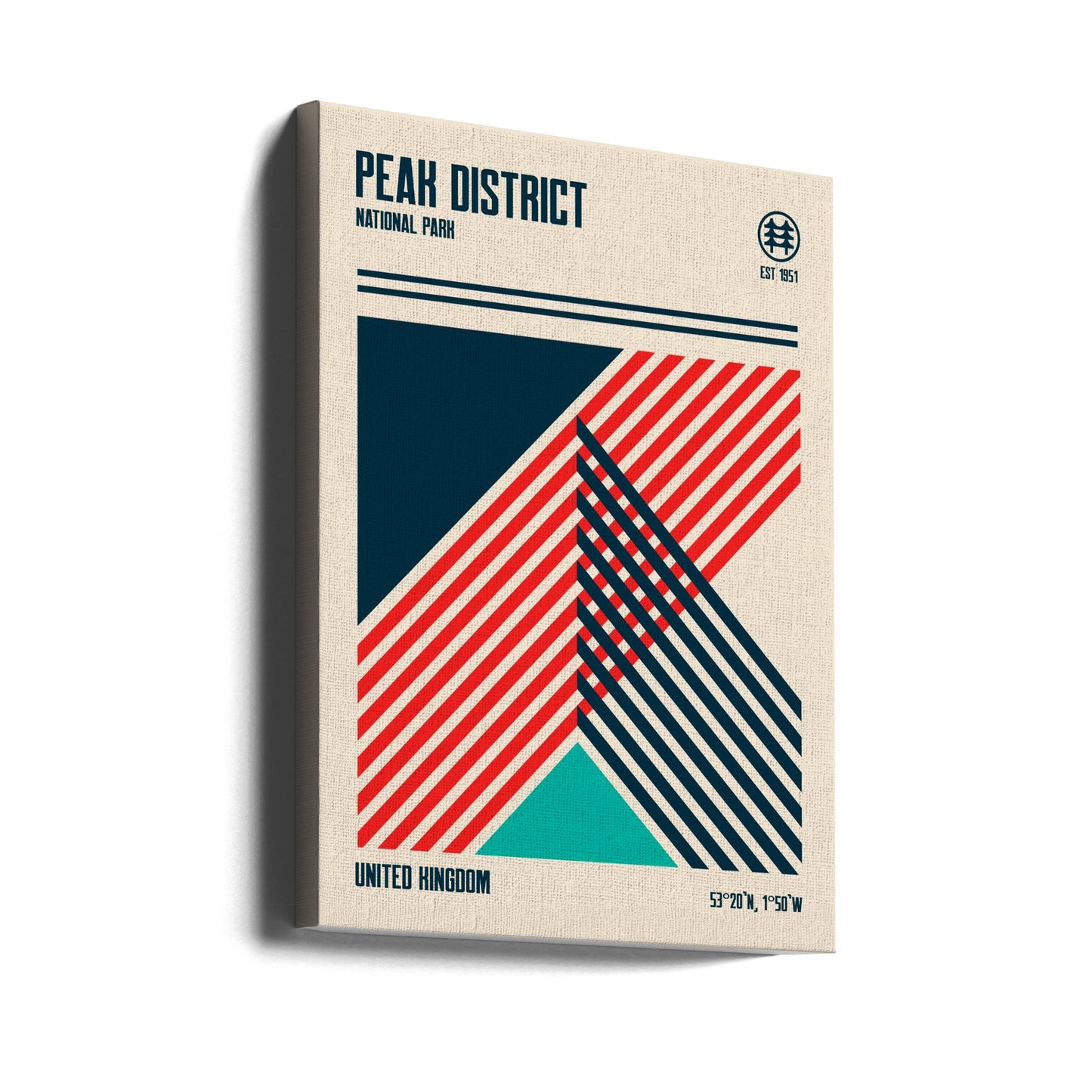 Peak District National Park Travel Poster | Canvas