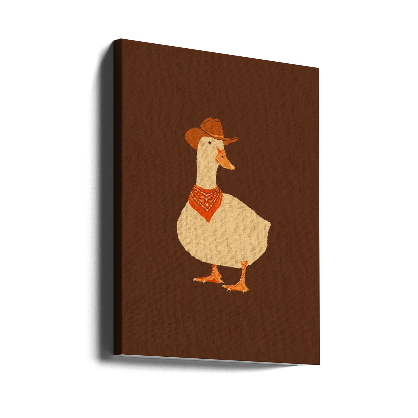 Bo the Cowboy Duck | Canvas