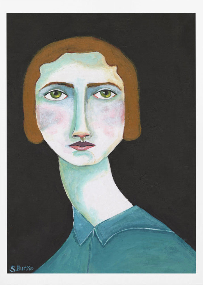 Vintage Lady Looking | Poster
