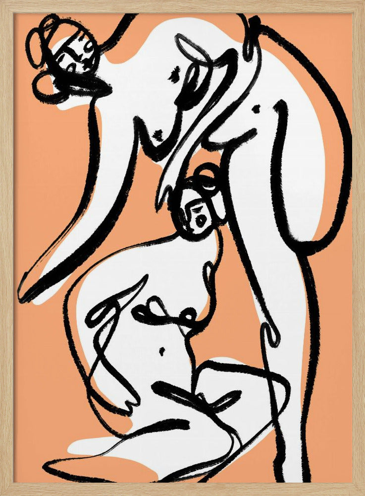 The Female Dancers (Peach) | Poster