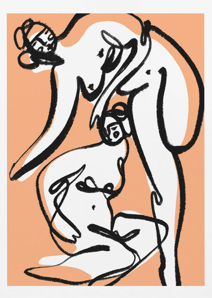 The Female Dancers (Peach) | Poster