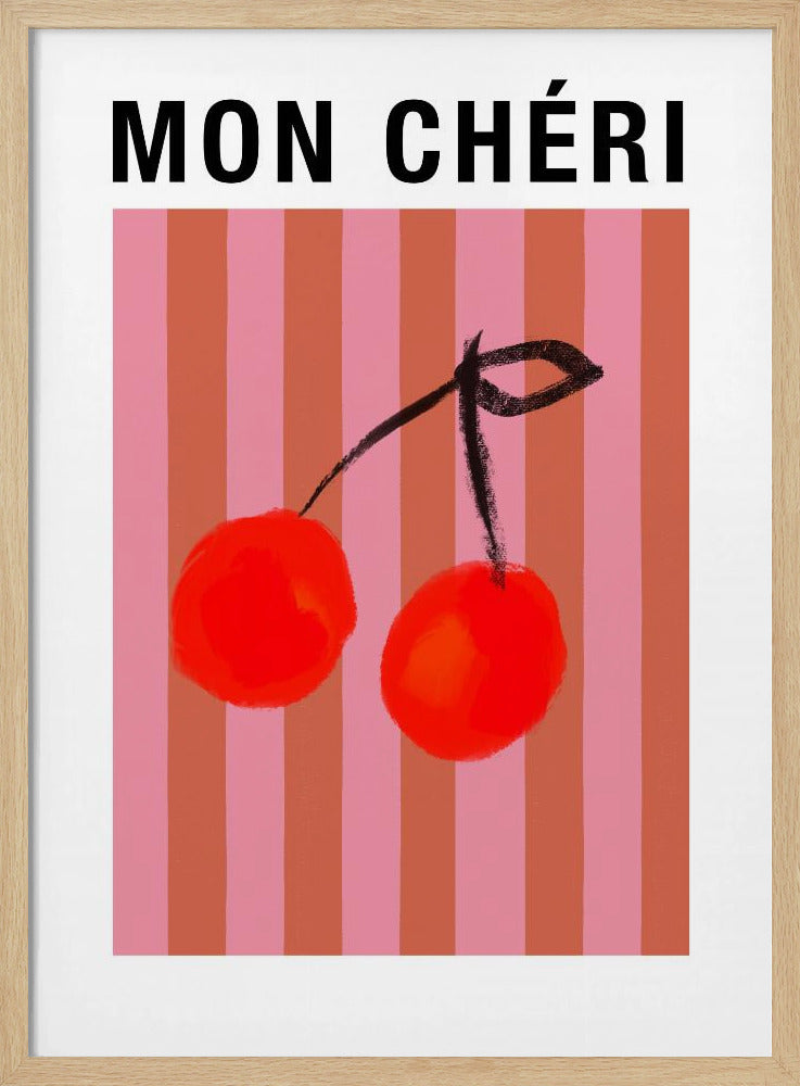 Gestreifte Kirschen Ratioiso | Poster
