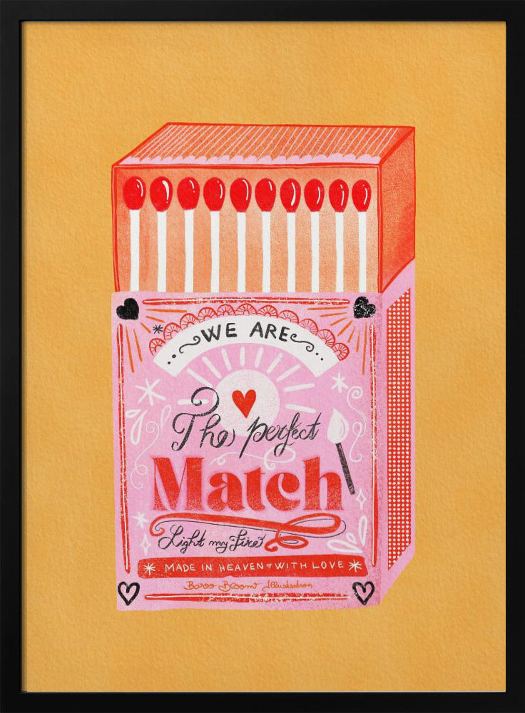 Boîte d'allumettes-L'allumette parfaite | Posters - Affiche Artistique