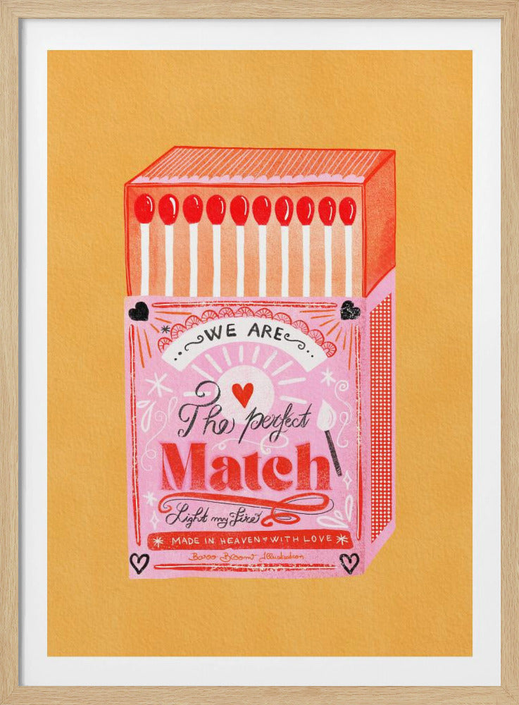 Boîte d'allumettes-L'allumette parfaite | Posters - Affiche Artistique
