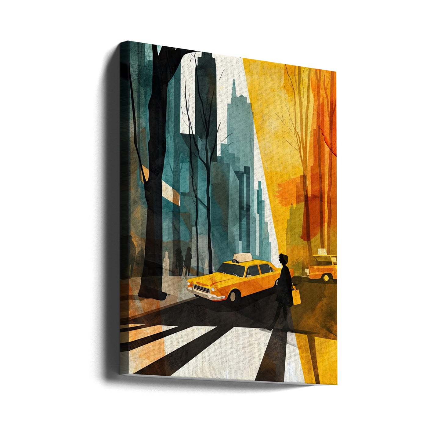 Pittura digitale ad acquerello di New York City (5) | Stampe su Tela