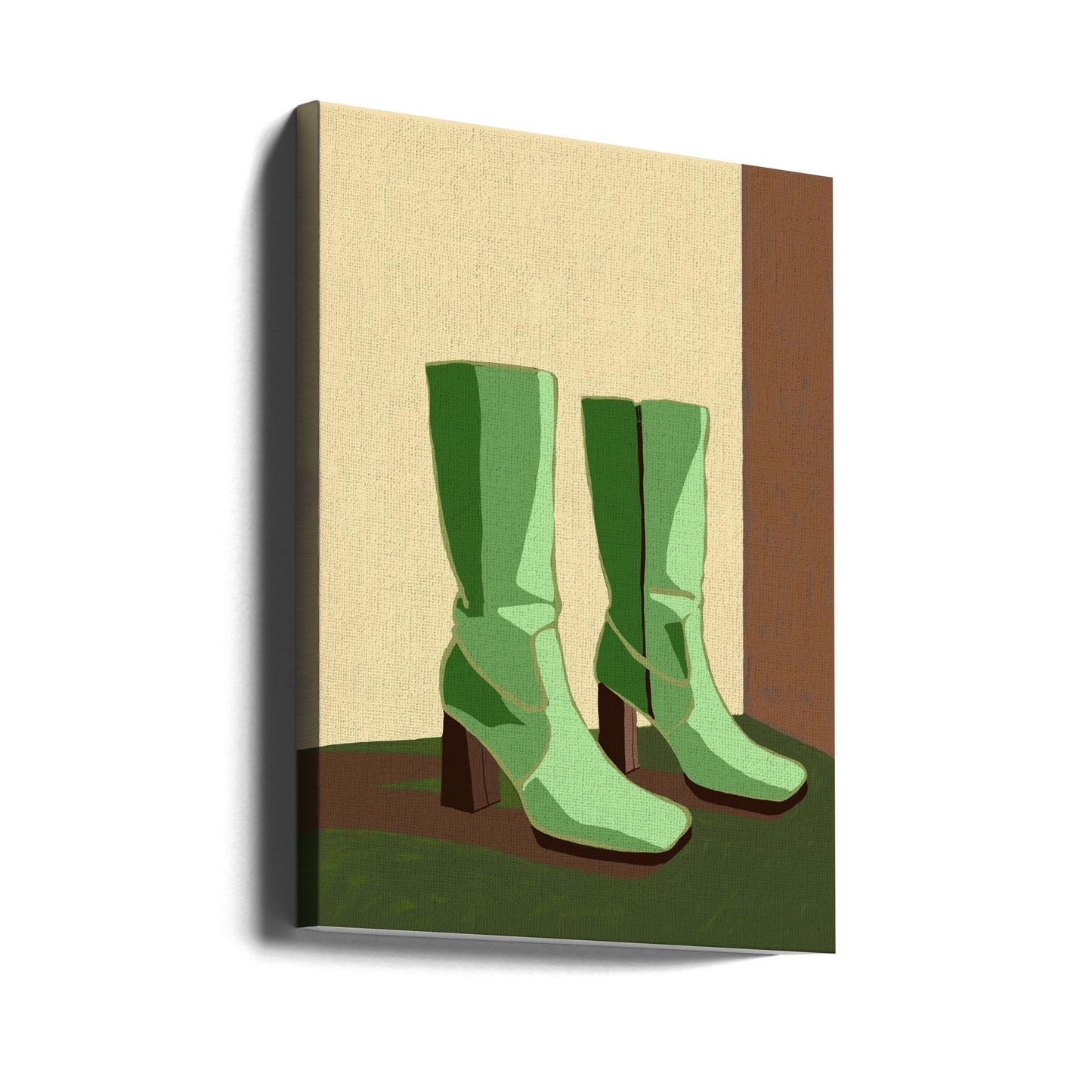 Grüne Stiefel | Leinwand-Bilder