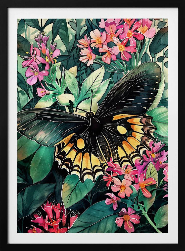 Butterfly watercolor animal art 2 | Poster
