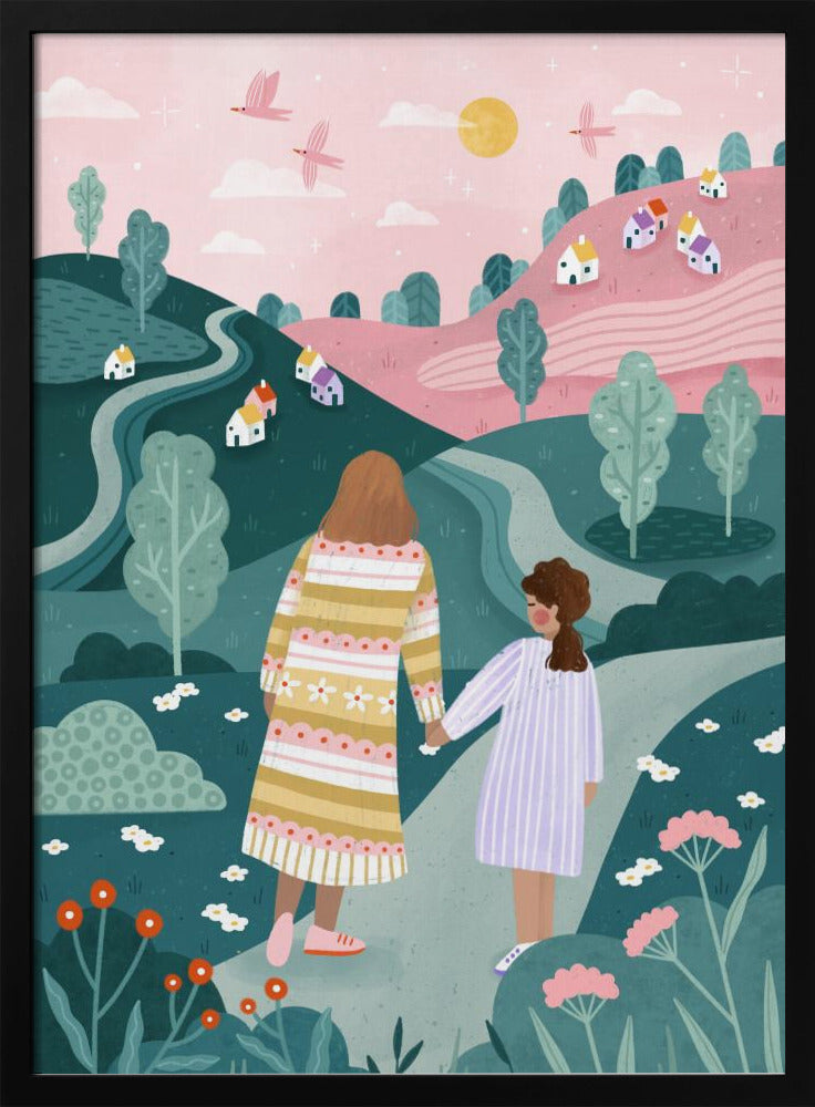 Mum Daughter In Nature | Poster