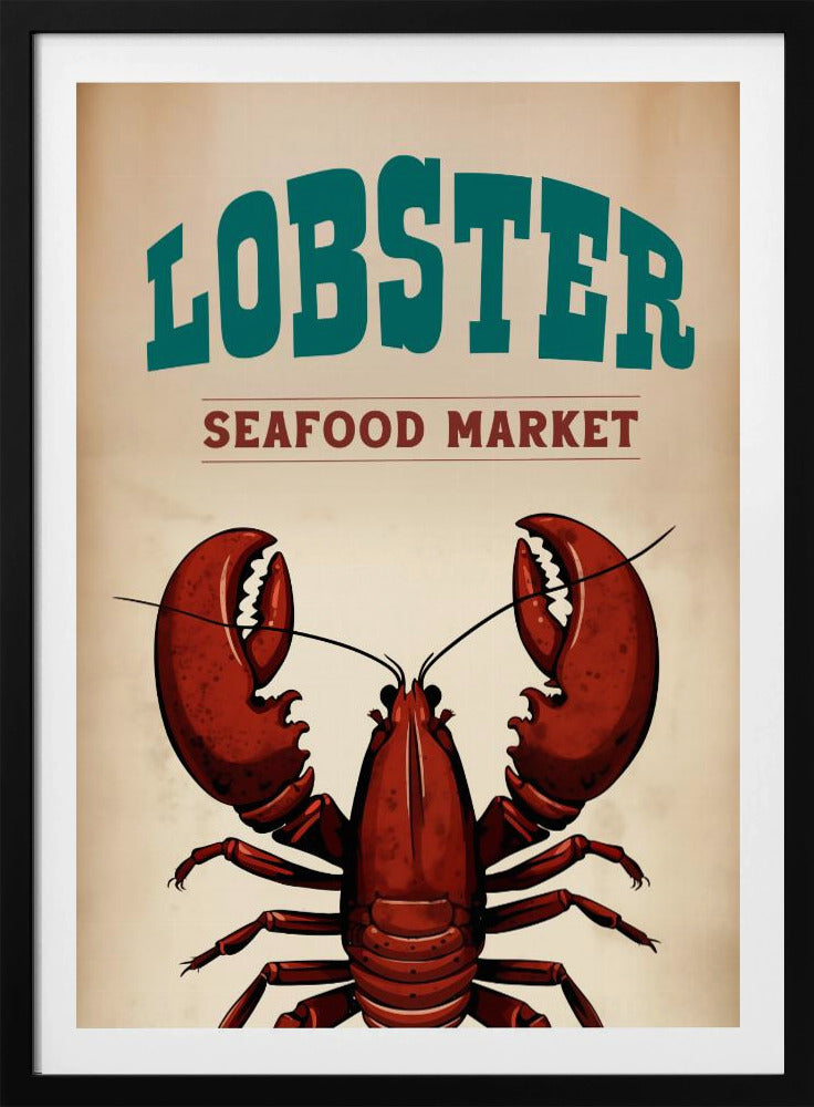 Hummer-Meeresfrüchtemarkt | Poster