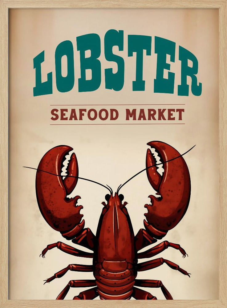 Hummer-Meeresfrüchtemarkt | Poster