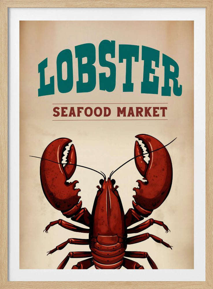 Hummer-Meeresfrüchtemarkt | Poster