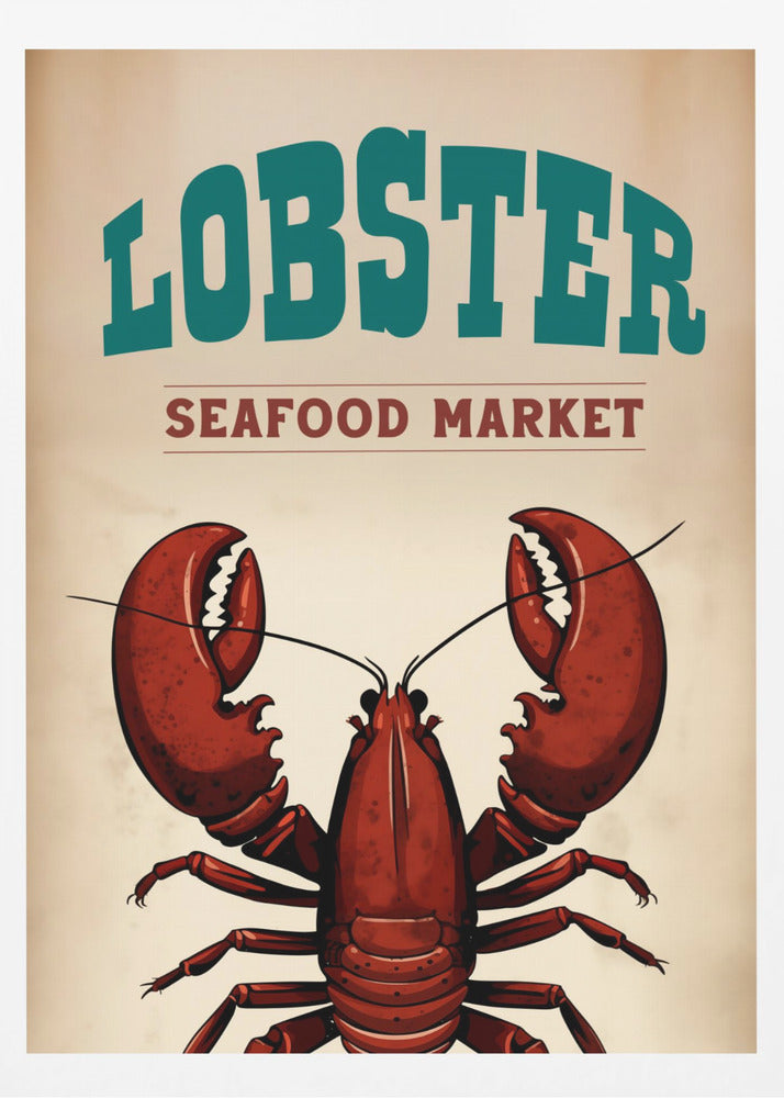 Hummer-Meeresfrüchtemarkt | Poster
