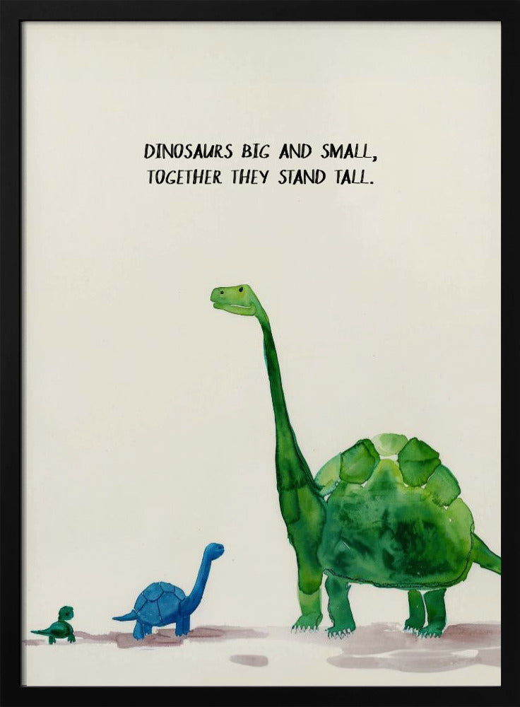 Dinosaurios grandes y pequeños | Posters  - Impresiones de Arte