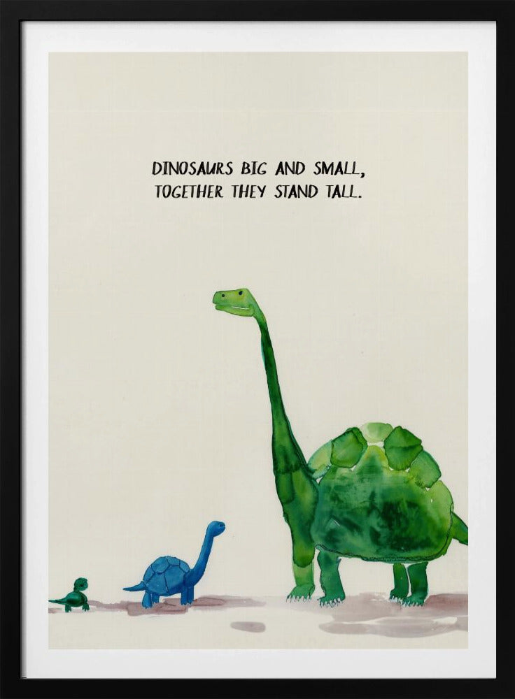 Dinosaurios grandes y pequeños | Posters  - Impresiones de Arte