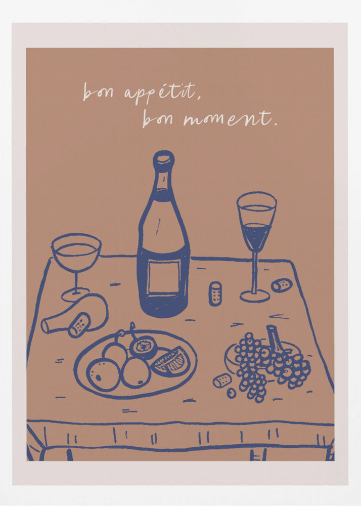 Wine and Fruits | Poster
