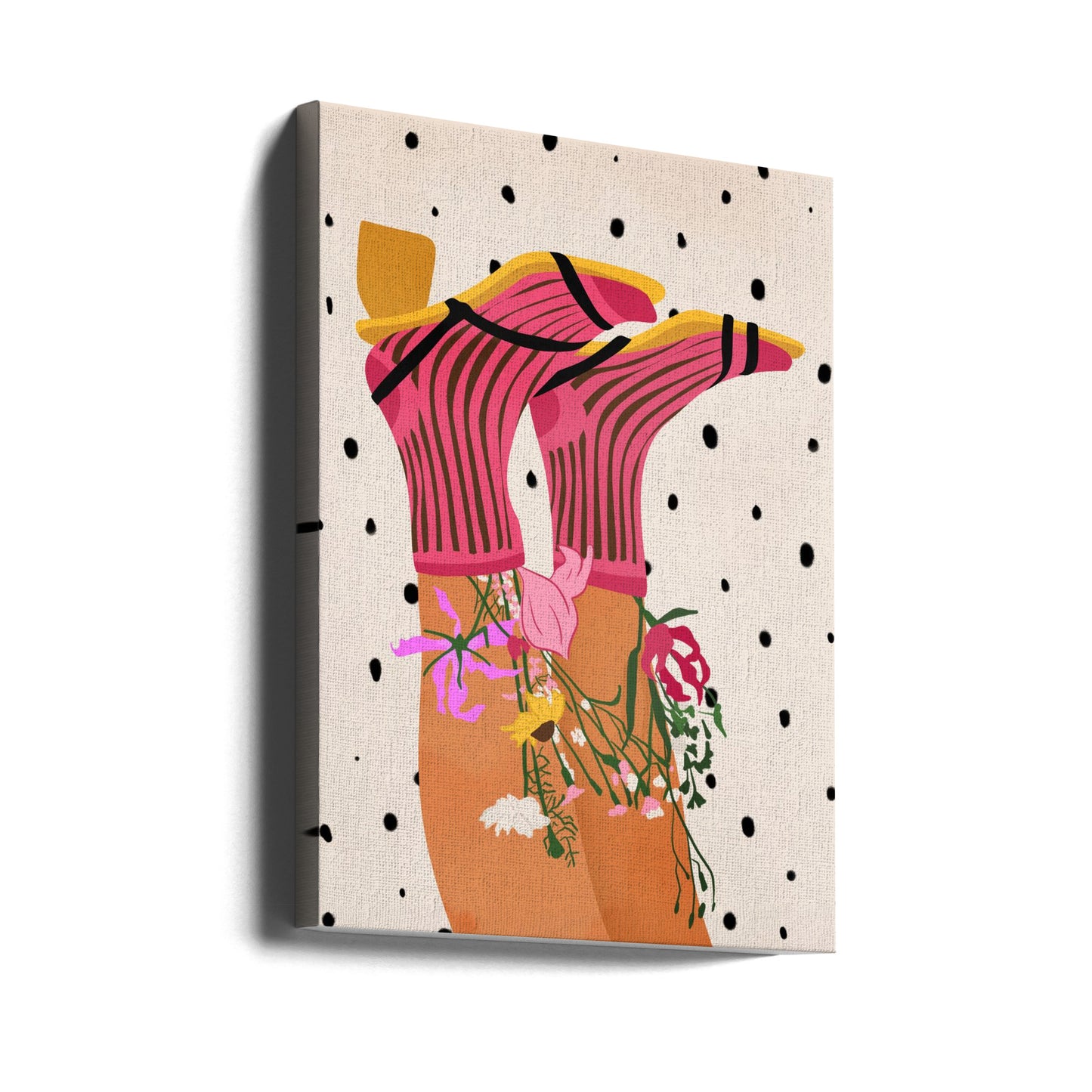 Blommig Stegglädje | Canvas