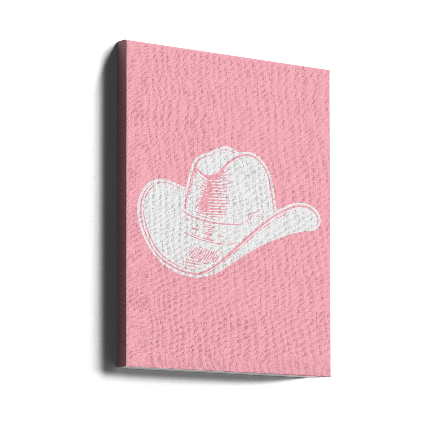 Vaaleanpunainen cowboy-hattu | Canvastaulut