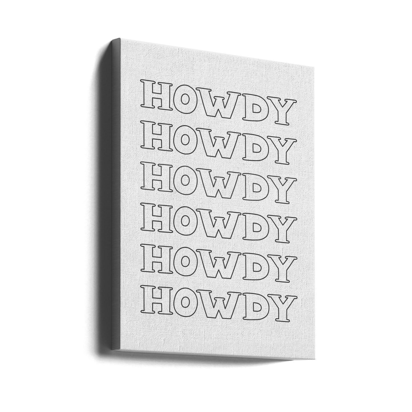 Schwarzes Howdy | Leinwand-Bilder