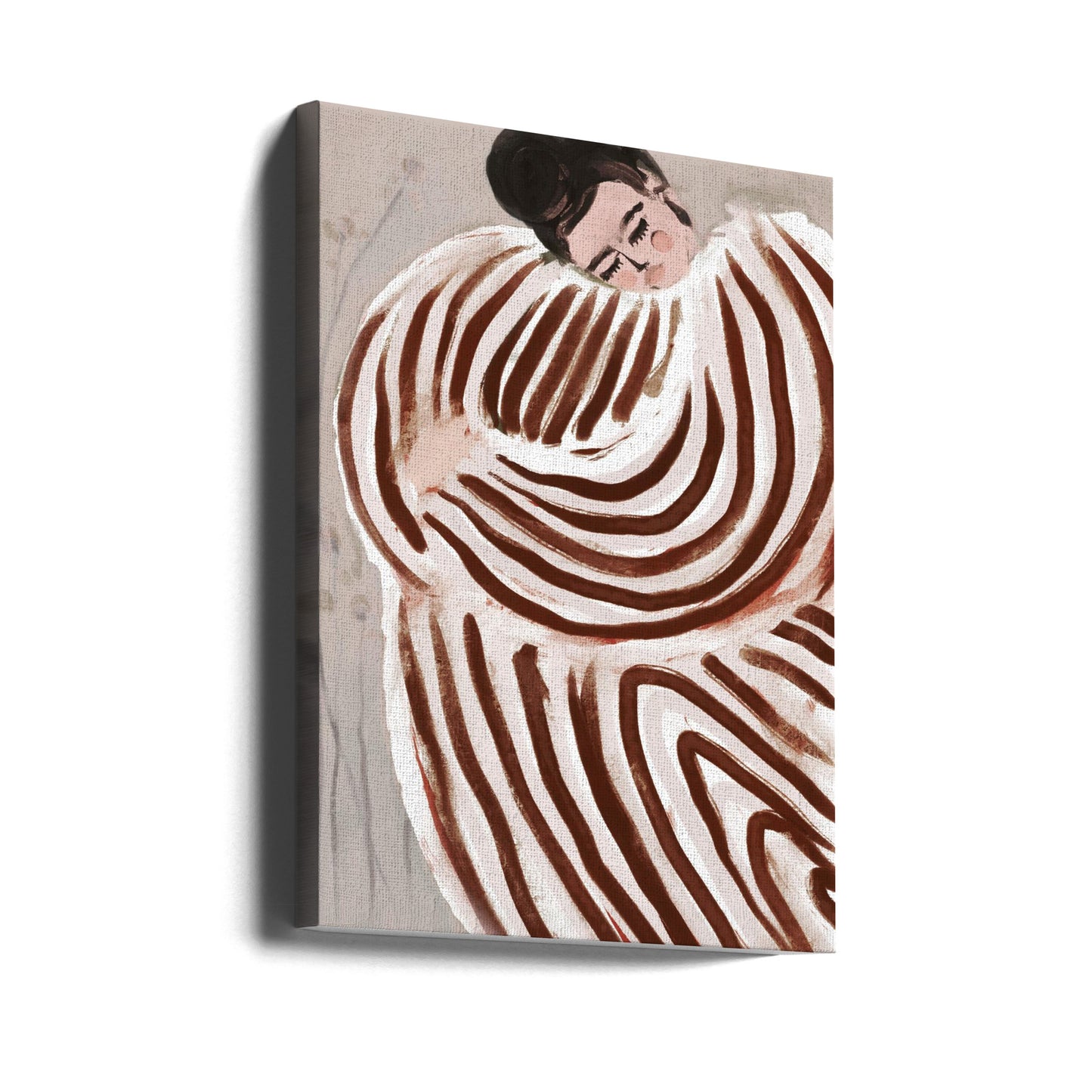 Striped Embrace | Canvas