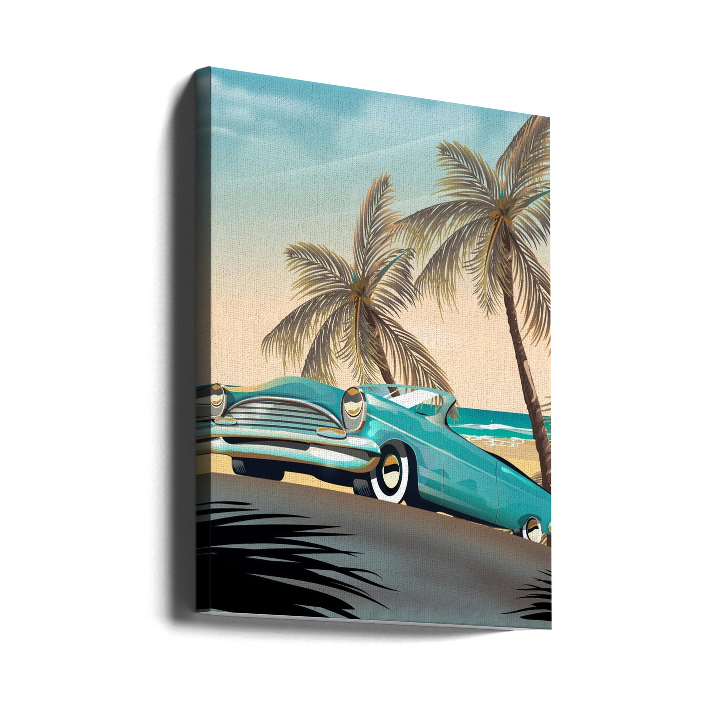 Vintage Strandurlaub | Leinwand