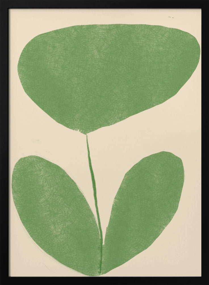 Minimal Green Blossom | Poster