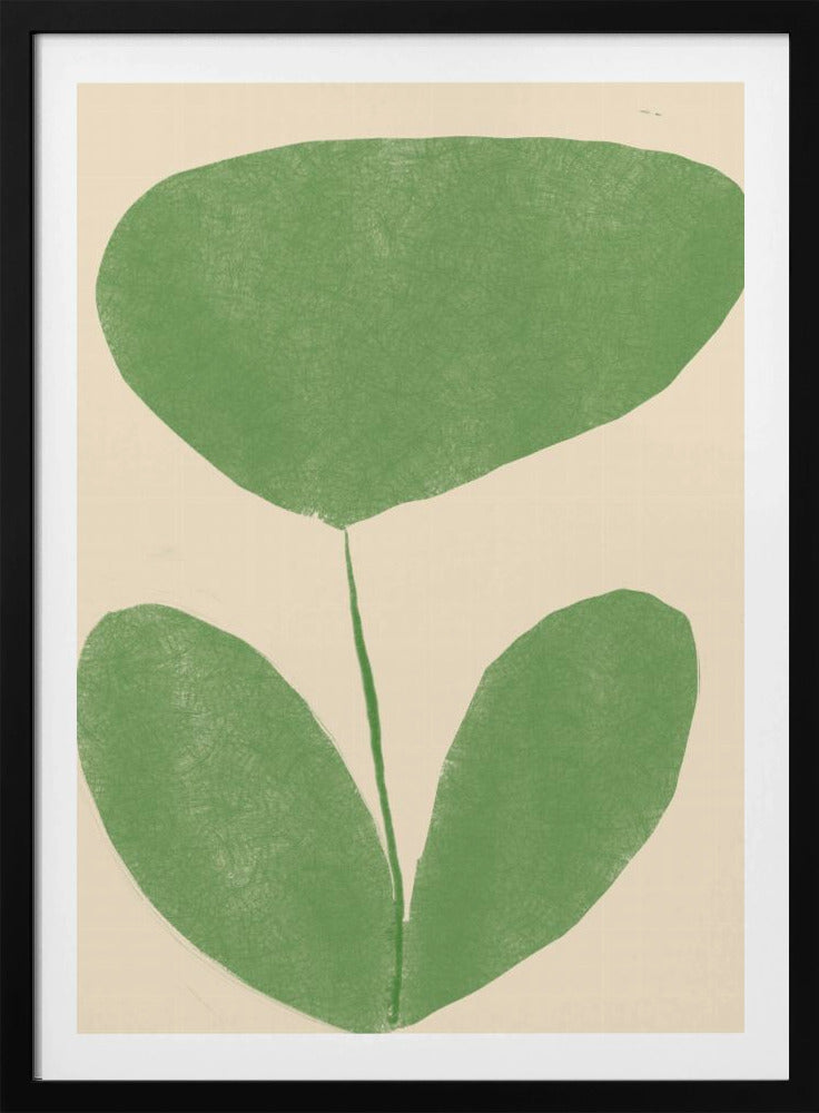 Minimal Green Blossom | Poster